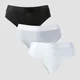 MP Mid Rise Bikini Brief til kvinder (pakke med 5) − Hvid/Sort/Grey Marl