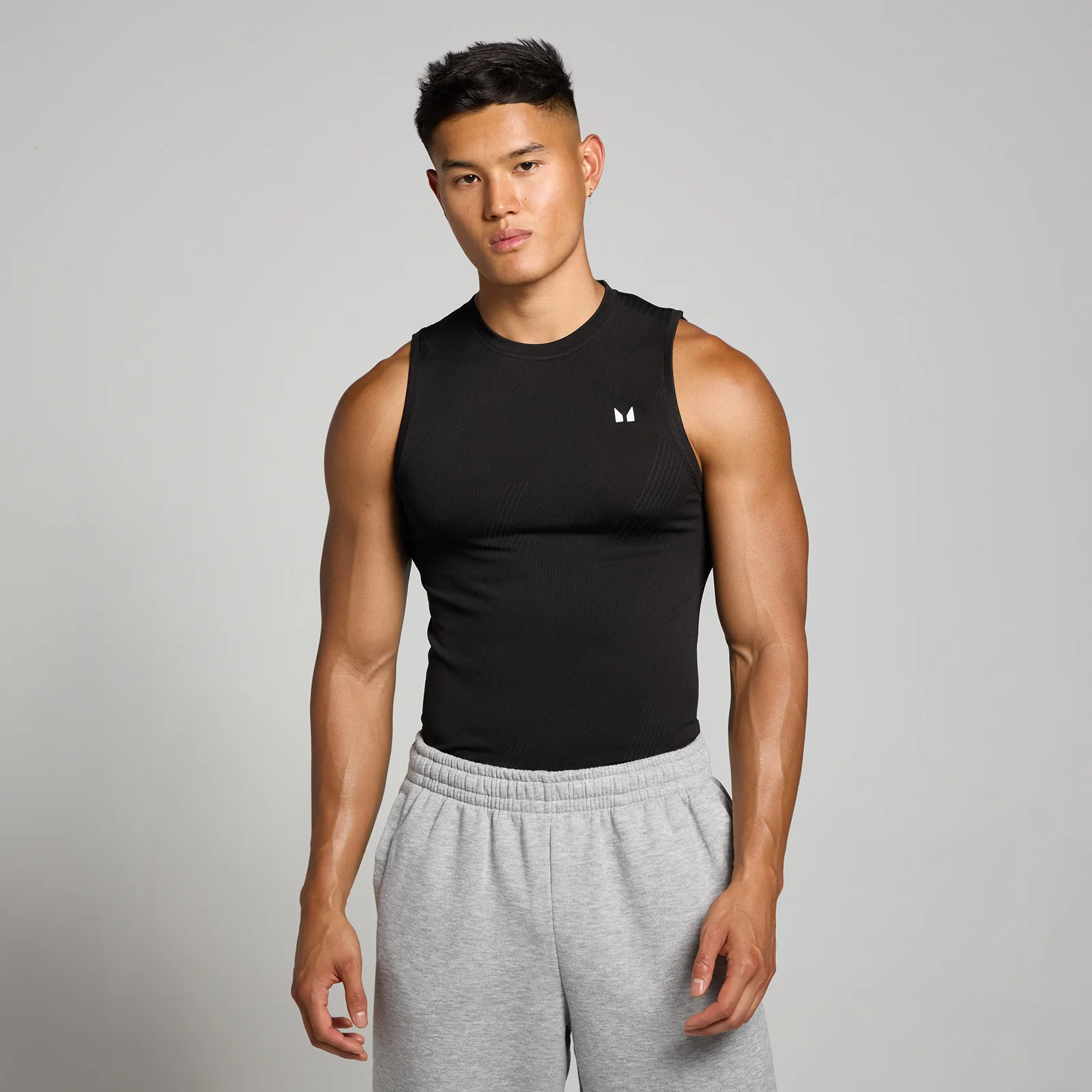 MP Tempo Pillar Graphic Seamless Tank til mænd – Sort - XS Billede 1