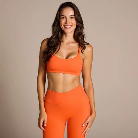 MP X Aleksandra Tempo Sports Bra − Tangerine
