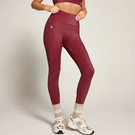 MP X Tatiana High Shine High Waisted Leggings − Burgundy