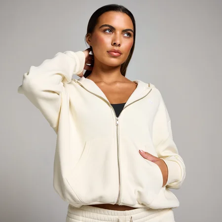 MP Basics Zip Through Hoodie til kvinder – Soft Cream