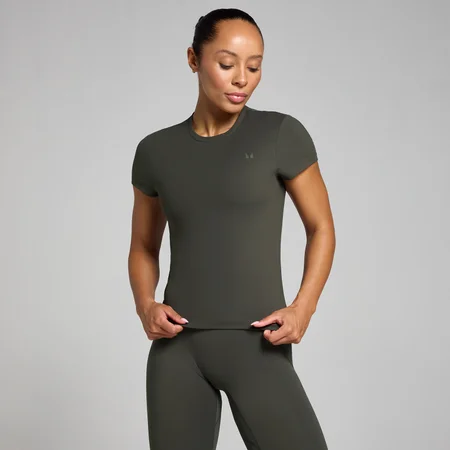 MP Tempo Body Fit Short Sleeve T-Shirt til kvinder – Night Grey