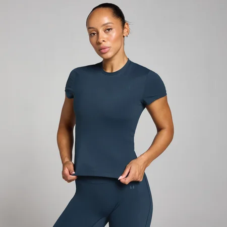 MP Tempo Body Fit Short Sleeve T-Shirt til kvinder – Dark Sapphire