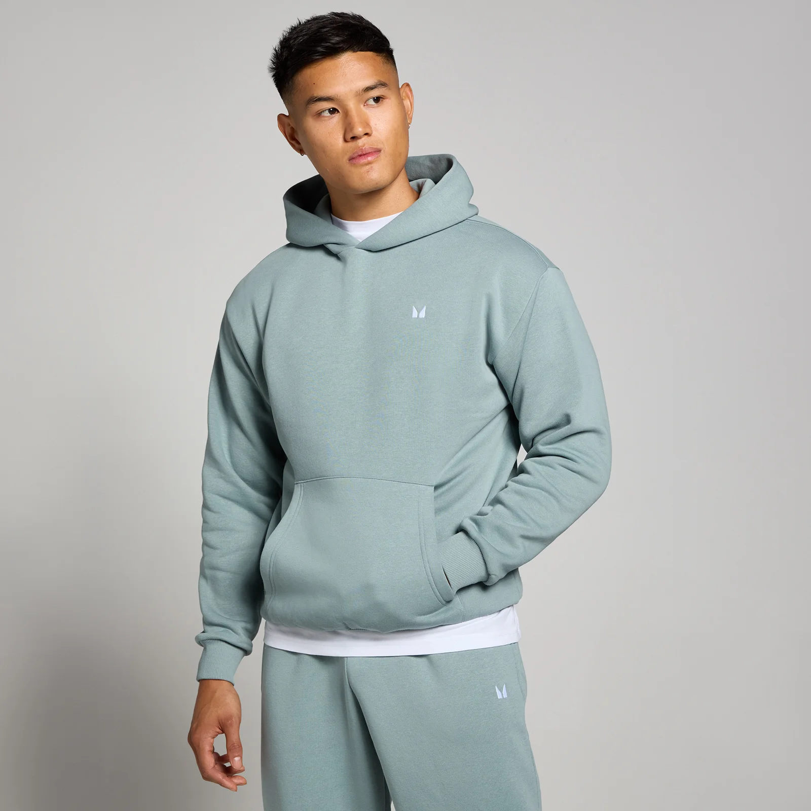 MP Rest Day Oversized Hoodie til mænd – Bly - M Billede 1