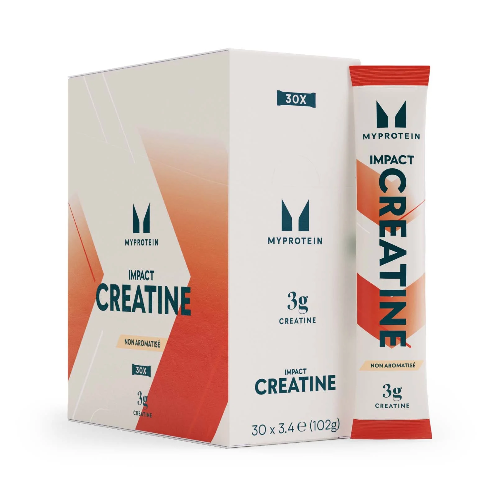 Myprotein, Impact Creatine Stick Packs, 6g (Boxes) - 20servings - Uden smag Billede 1