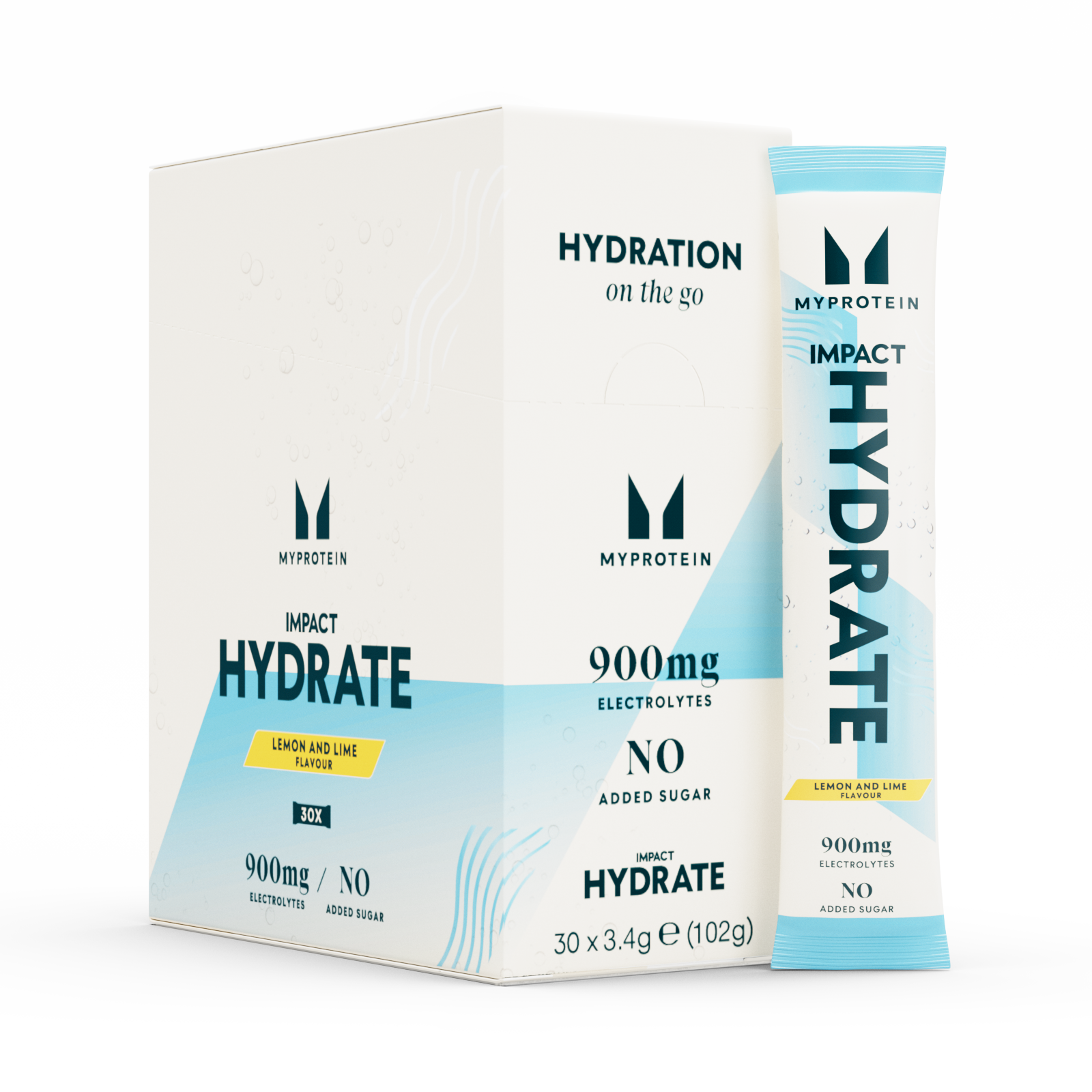 Impact Hydrate | Stick Packs - 3.4g x 30servings - Citron & Lime Billede 1