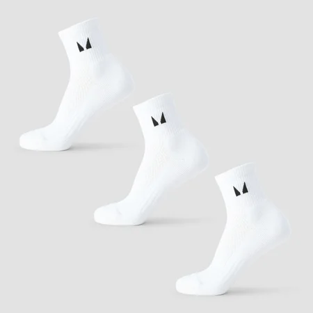 MP Running Ankle Socks (pakke med 3) – Hvid