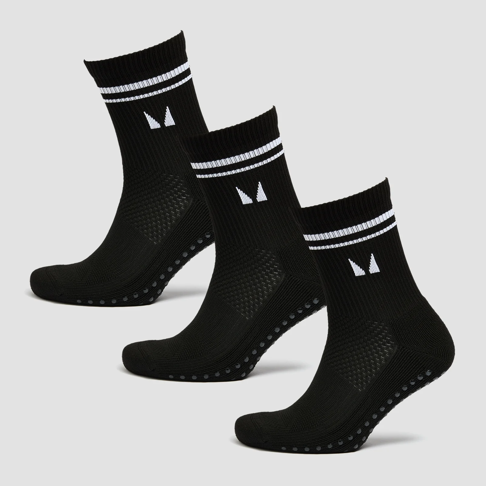 MP Pilates Socks (pakke med tre) − Sort - UK 2-5 Billede 1