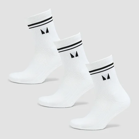 MP Pilates Socks (pakke med 3) − Hvid