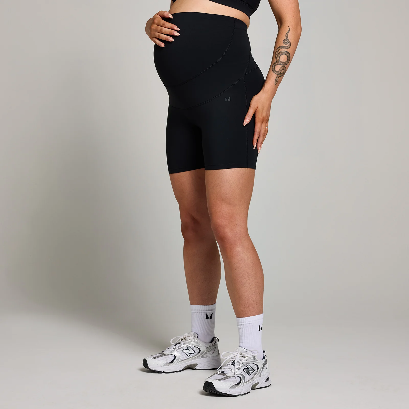 MP Maternity Over the Bump Cycling Shorts til kvinder – Sort - XS Billede 1