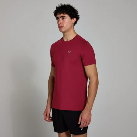 MP Active Gridded T-Shirt til mænd – Deep Red
