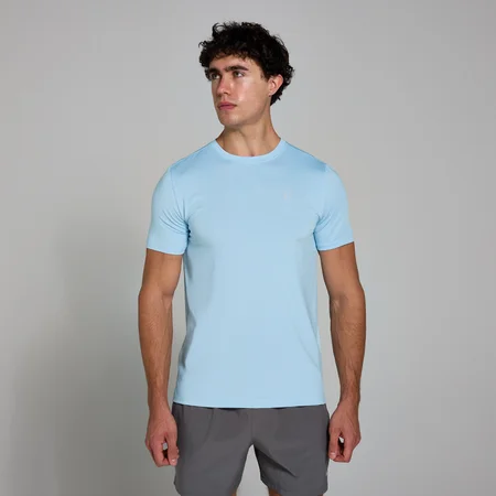 MP Active Gridded T-Shirt til mænd – Sky Blue