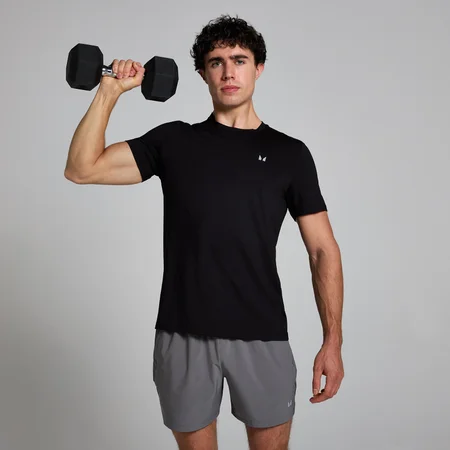 MP Active Gridded T-Shirt til mænd – Sort