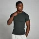 MP Origin Ribbed Muscle Fit T-shirt til mænd − Washed Black