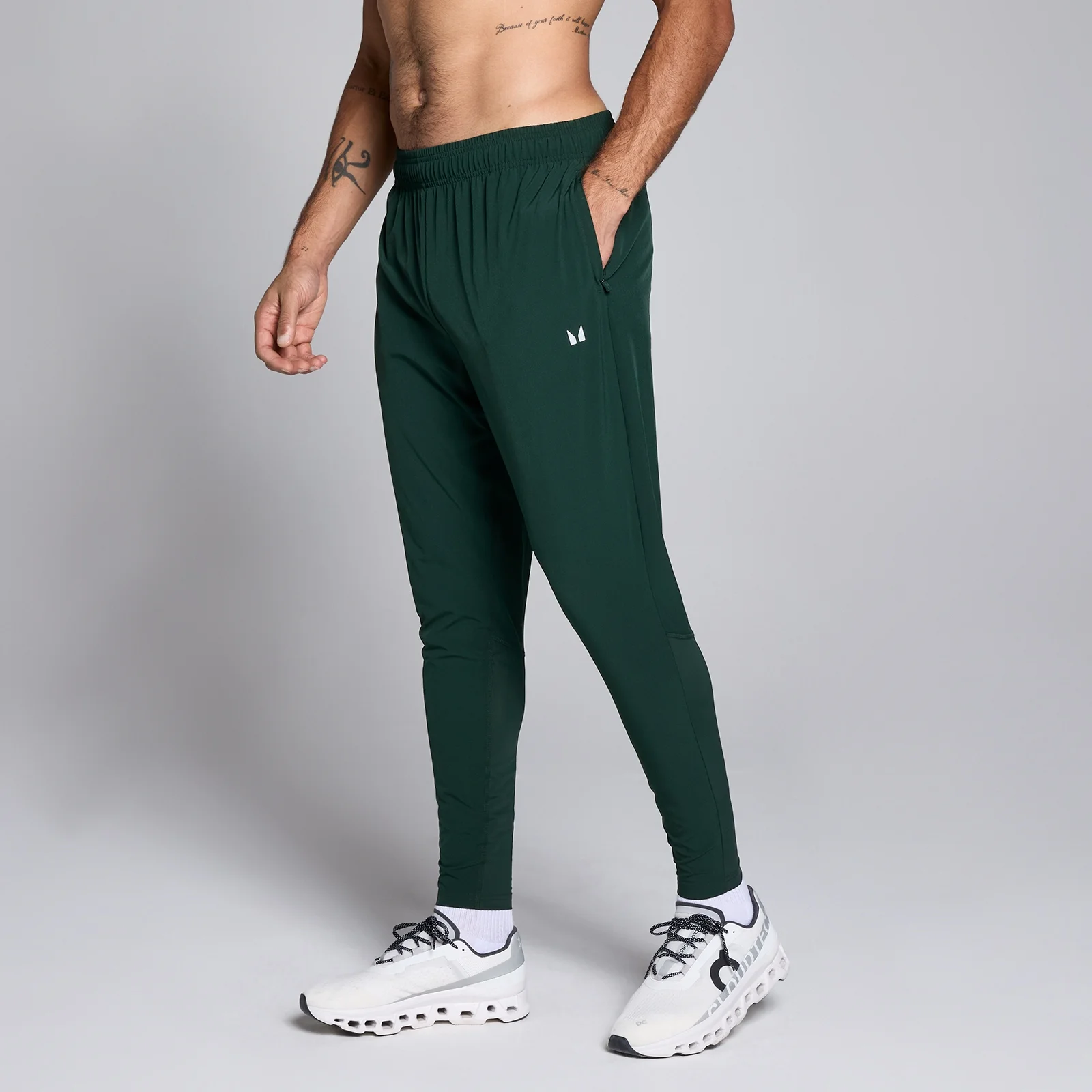 MP Training Woven Joggers til mænd – Dark Emerald - XS Billede 1