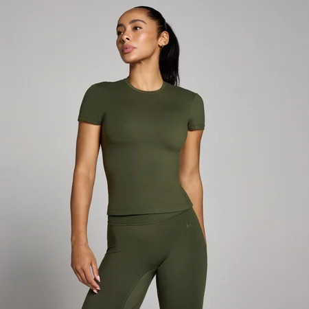 MP Dame Tempo Body Fit Kortærmet T-shirt - Skovgrøn