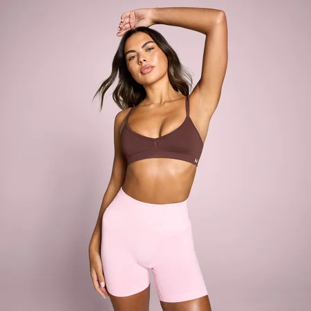 MP Dame Tempo Sømløs Rynket Sports-BH - Fudge