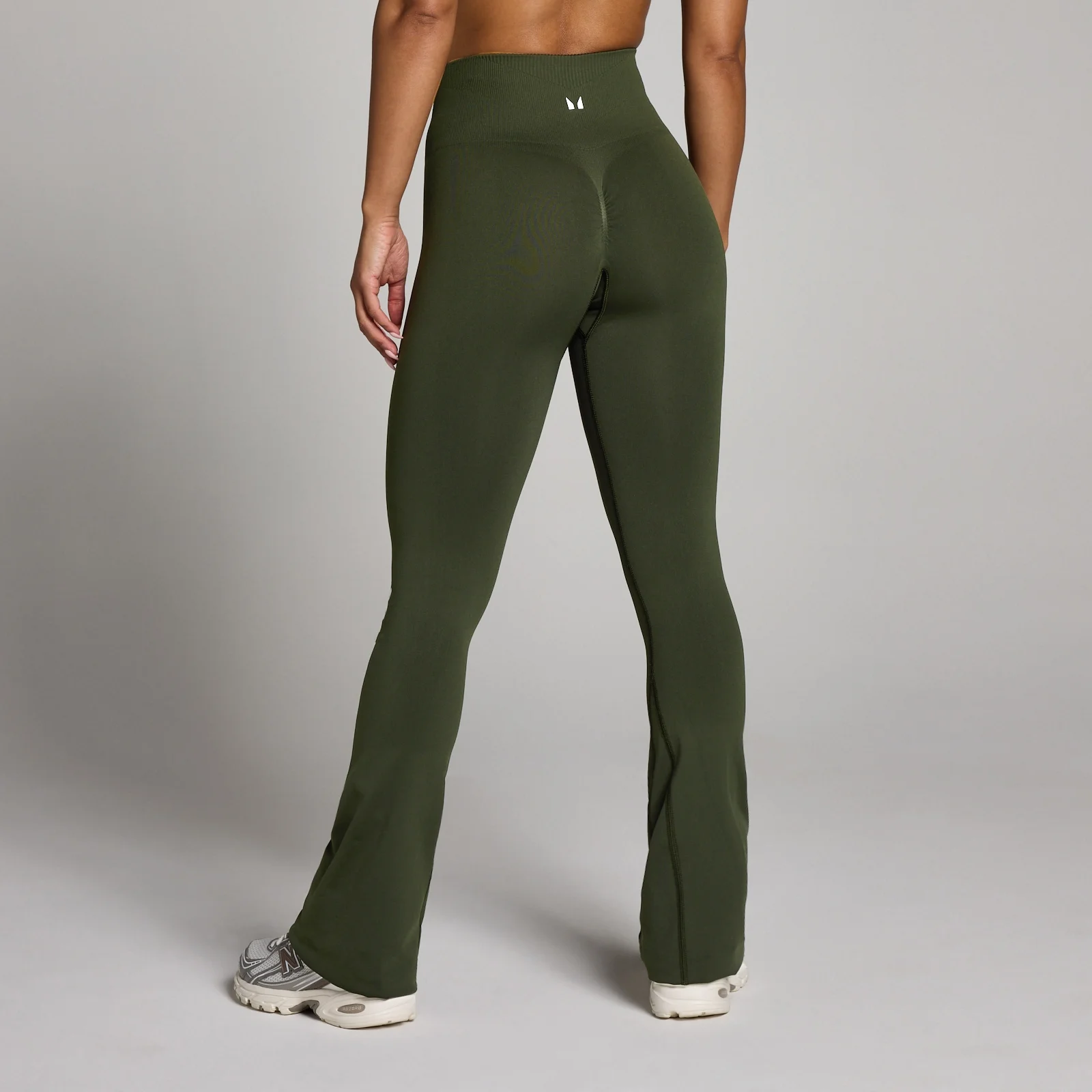 MP Dame Tempo Sømløs Flared Leggings - Skovgrøn - XS Billede 1
