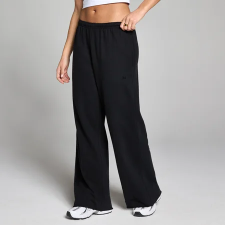 MP Dame Lifestyle Straight Leg Joggingbukser - Vasket Sort