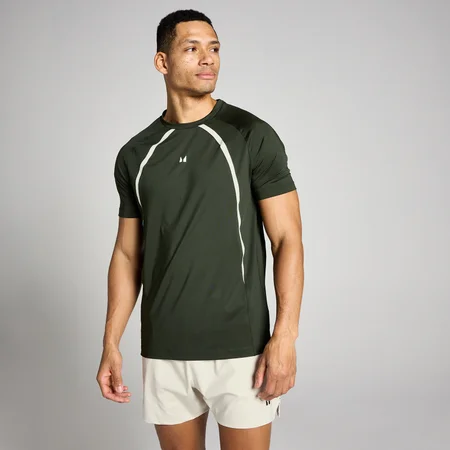 MP Herre Tempo Panel T-Shirt - Skovgrøn