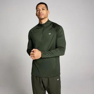 MP Herre Training 1/4 Zip - Skovgrøn - Size M