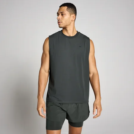 MP Herre Oversized Cotton Modal Tanktop - Vasket Sort