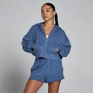 MP Women's Lightweight Loopback Zip Through Hoodie - Skiferblå - Size S