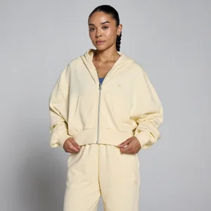 MP Women's Lightweight Loopback hættetrøje med lynlås - Butter - Size XL