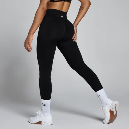 MP Women's Lift sømløse scrunch leggings - Sort