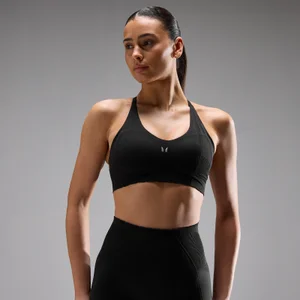 MP Women's Tempo Ultra Seamless Sports Bra - Sort - Size M