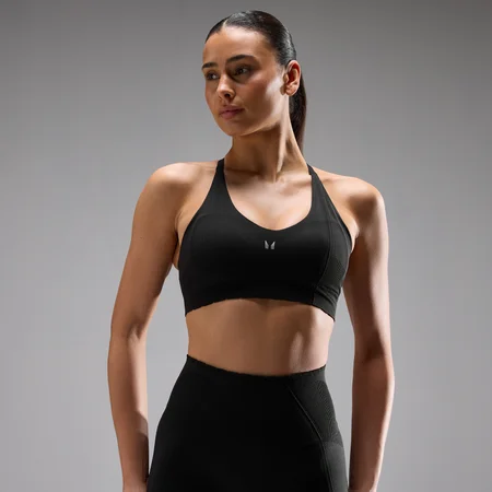 MP Women's Tempo Ultra Seamless Sports Bra - Sort