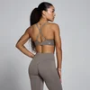 MP Dame Tempo Twist Back Sports-BH - Askegrå