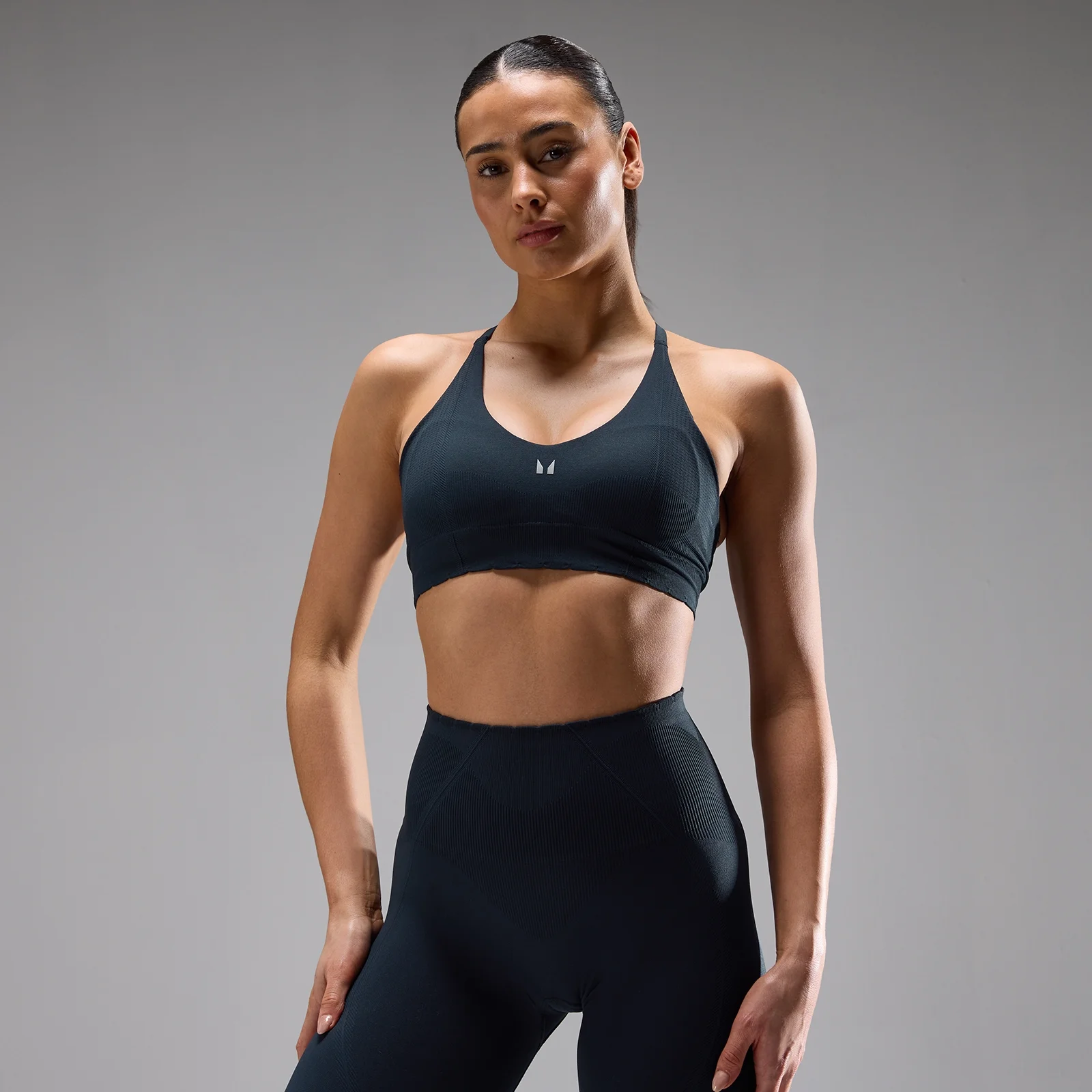 MP Tempo Ultra Seamless sports-bh til kvinder - Deep Midnight - XS Billede 1