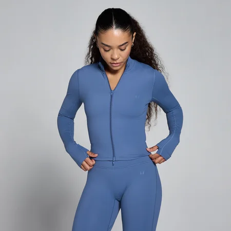 MP Women's Tempo Cropped Jacket - Skiferblå