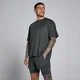 MP mænd hybrid oversized mesh-t-shirt - Vasket sort