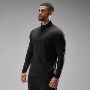 MP mænd trænings ultra jersey 1/4 zip - Sort - Size XS