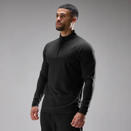 MP mænd trænings ultra jersey 1/4 zip - Sort