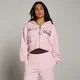 MP Dame Move Club Graphic Let Loopback Hoodie med Lynlås - Blush