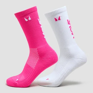 MP Move Club Løbesokker (2-pak) - Slik Pink - Size UK 9-11