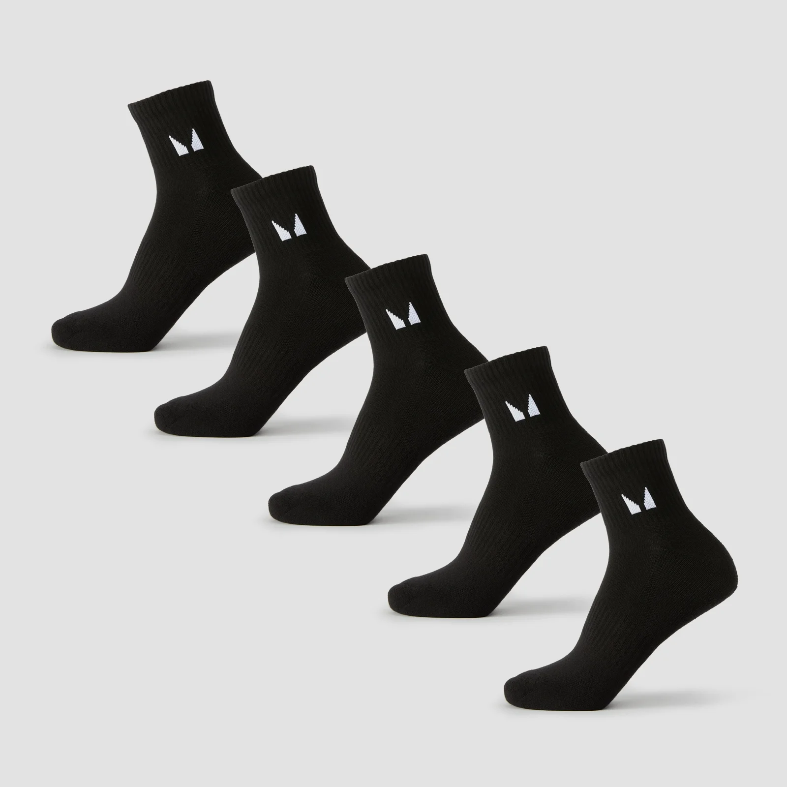 MP Unisex Ankelsokker (5-pak) - Sort - UK 9-11 Billede 1