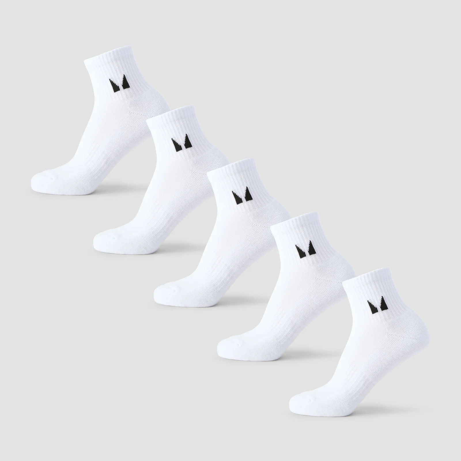 MP Unisex Ankelsokker (5-pak) - Hvid - UK 6-8 Billede 1