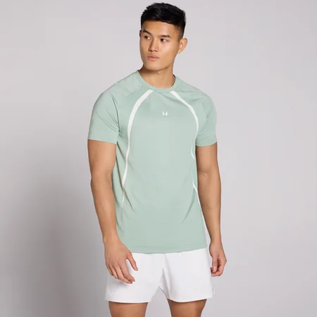 MP Herre Tempo Panel T-Shirt - Eucalyptus