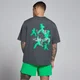 MP Herre Velocity Grafisk Cotton Modal T-Shirt - Mørkegrå / Grøn
