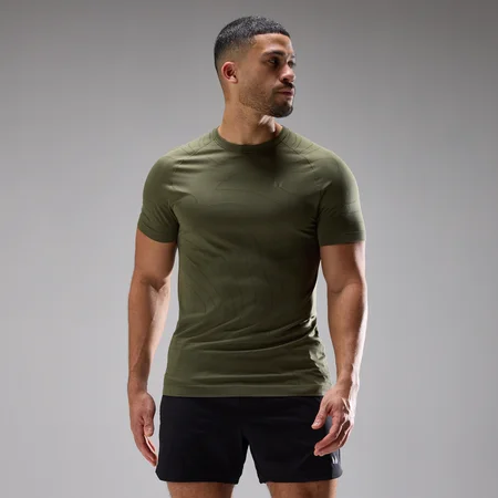MP mænds Velocity Ultra Seamless t-shirt - Støvet Oliven