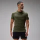 MP mænds Velocity Ultra Seamless t-shirt - Støvet Oliven