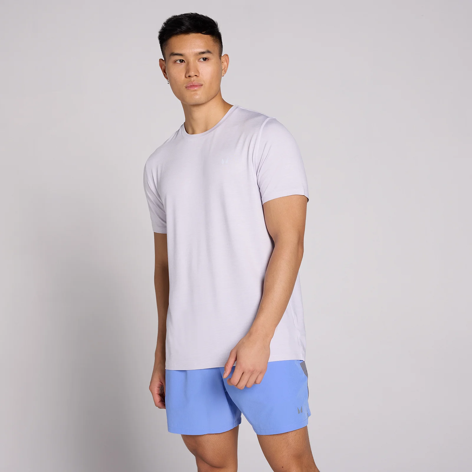 MP herre-t-shirt Tempo Marl - Lilla grå - M Billede 1