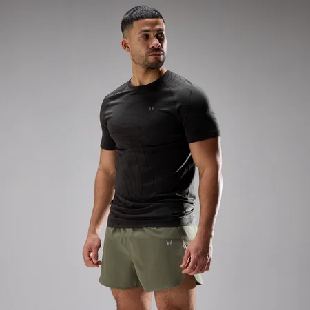 MP mænd Velocity Ultra sømløs t-shirt - Vasket sort