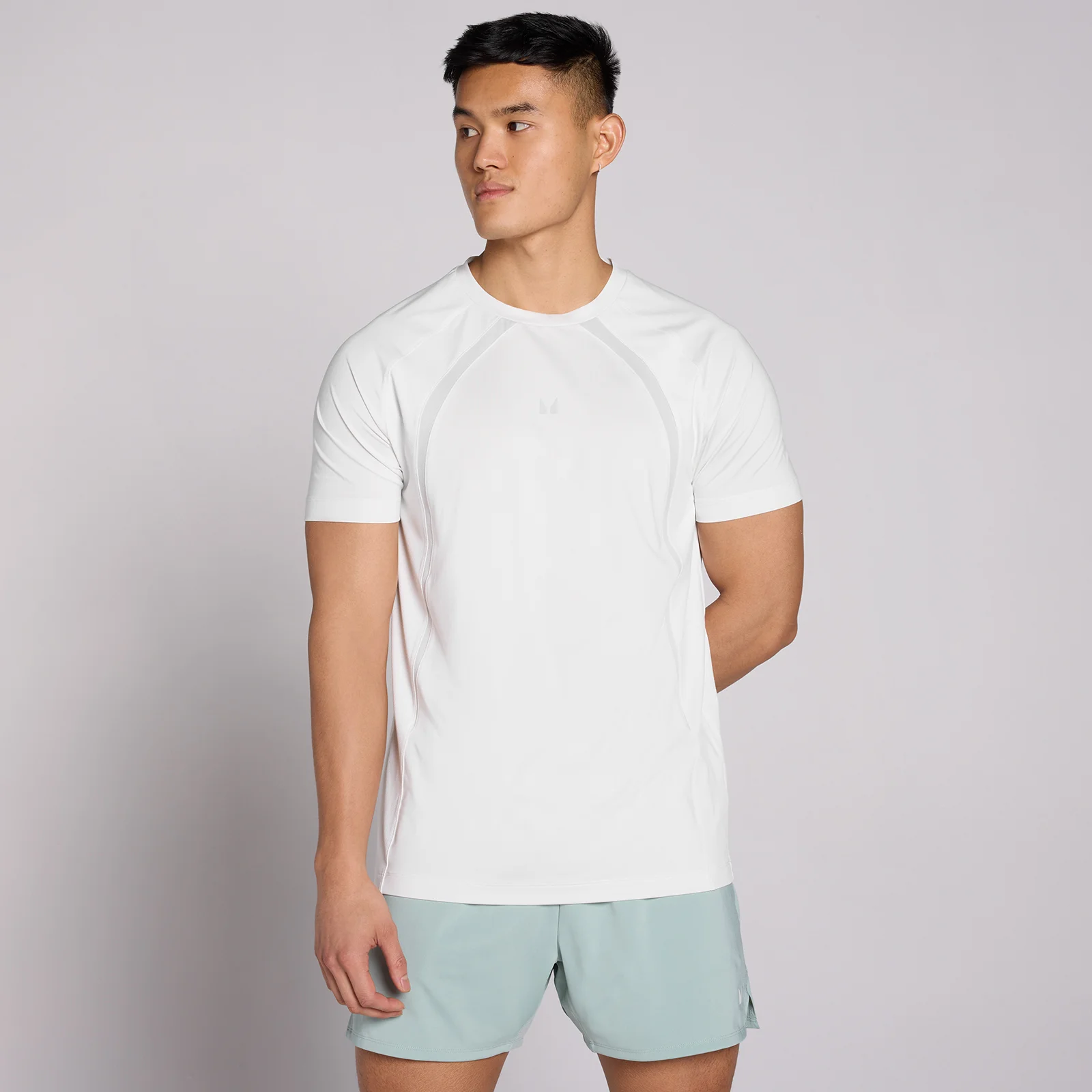MP Herre Tempo Panel T-Shirt - Skygrå - XS Billede 1