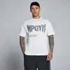 MP Herre Lift Burnout Bomulds Grafisk T-Shirt - Retro Hvid