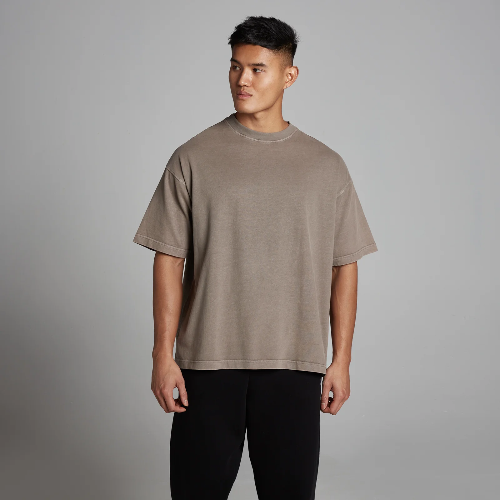 MP herre-t-shirt Washed oversized bomuldst-shirt - Falcon - M Billede 1